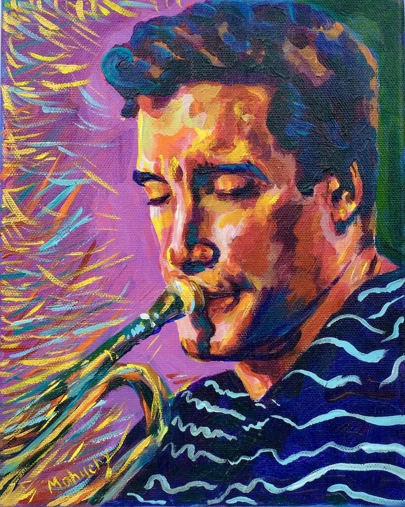 Portrait Cries Cote acrylic on canvas,8 x10 inc.