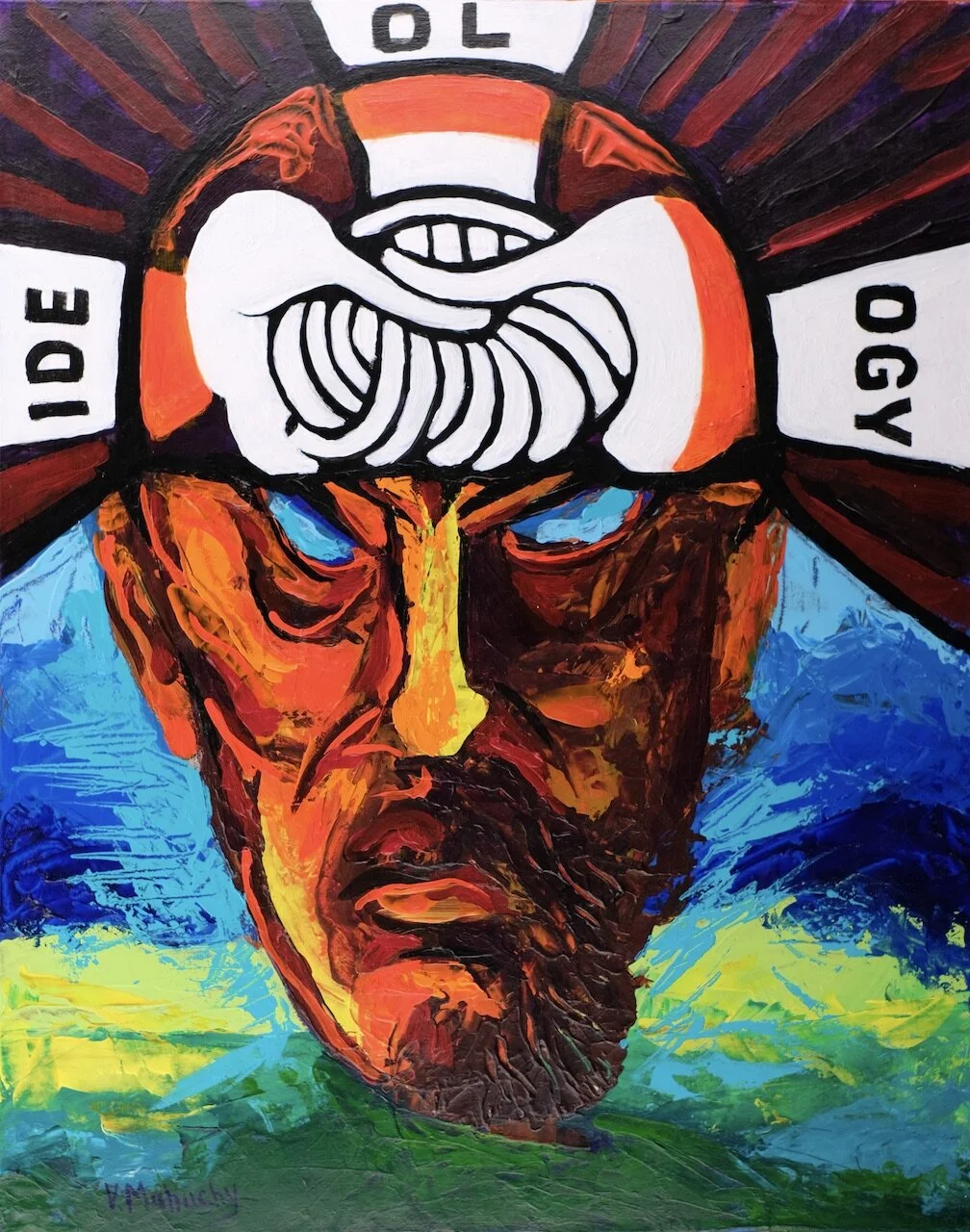 Ideology, acrylic on canvas, 16 x 20 inc.