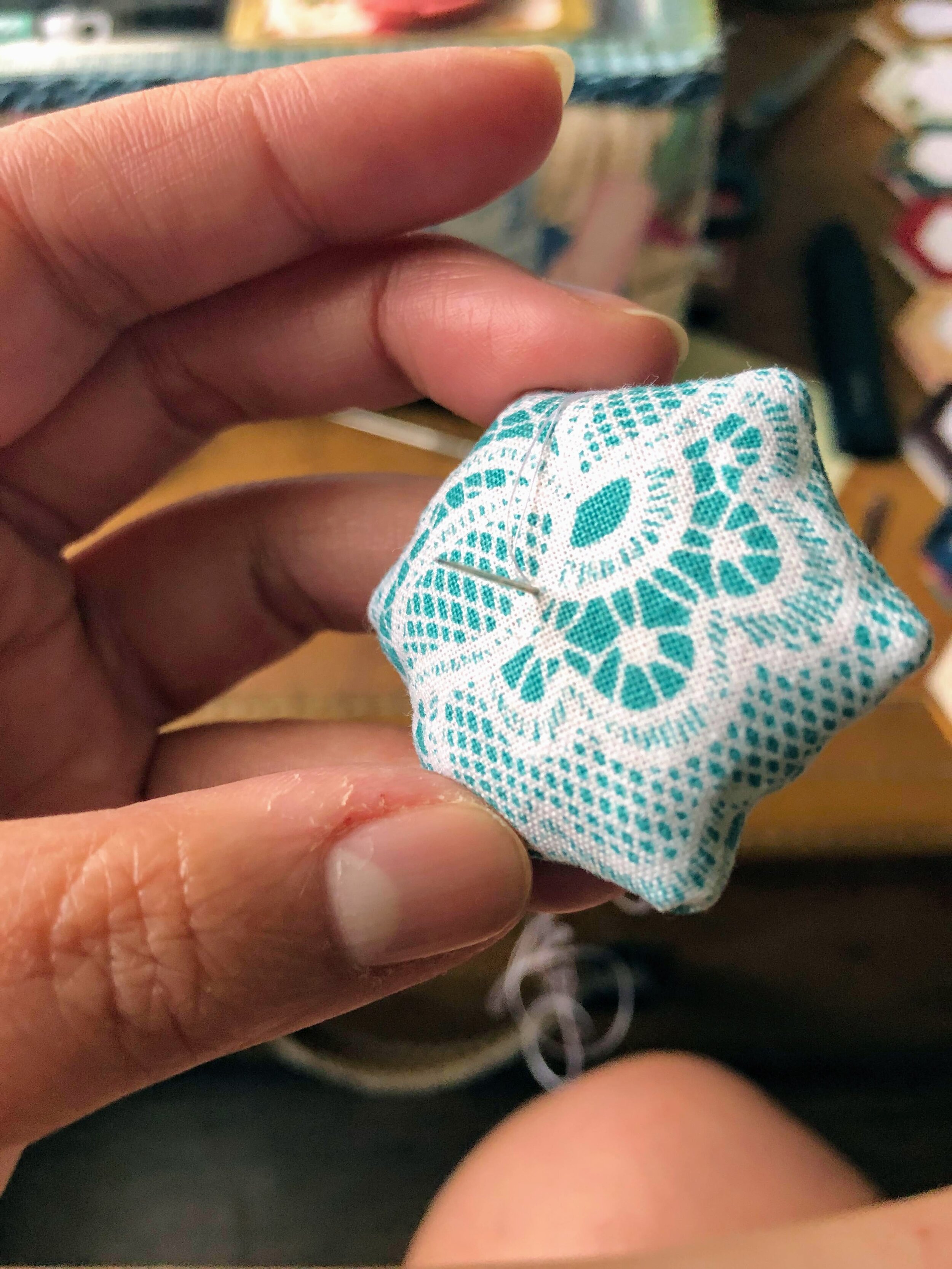 Wrap the thread around