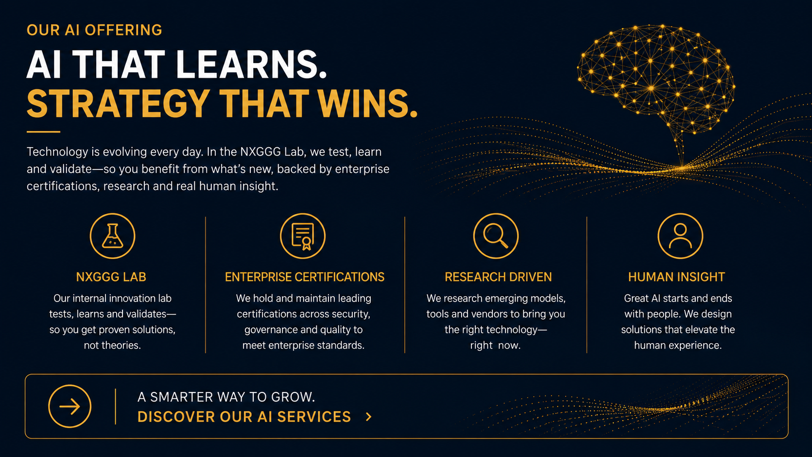 NXGGG Lab, Enterprise AI Certifications, Research Driven, Human Insight