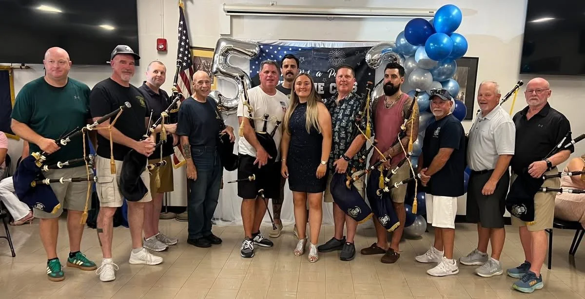 2025 Band celebrating Tara Hagan's NYPD Police Academy Graduation