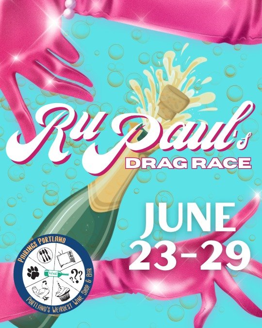 Monday June 23 &mdash;Sunday June 29
Sip in style at the ultimate RuPaul wine pairing event, where iconic runway looks meet fabulous wines. From glamazon gowns to fierce finale fits, each pour is paired with a legendary Ru moment that&rsquo;s as unfo