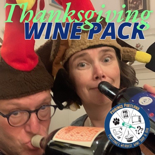 We've got a great Thanksgiving 4 pack just waiting for your table. Pack includes 4 wines, tasting notes for all and good tasty vibes! $150 for all ($140 for wine club members). 

 #wineshop #thanksgivingdinner #portlandoregon
