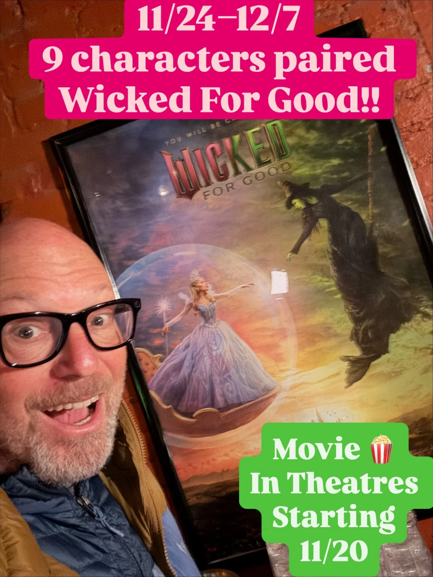 Wicked is back &amp; so are we with 9 pairings! With the movie released on Nov 20, we&rsquo;ll have a 2 week flight from 11/24 thru 12/7. Elphaba lives in exile in the Ozian forest, while Glinda resides at the palace in Emerald City. As an angry mob 
