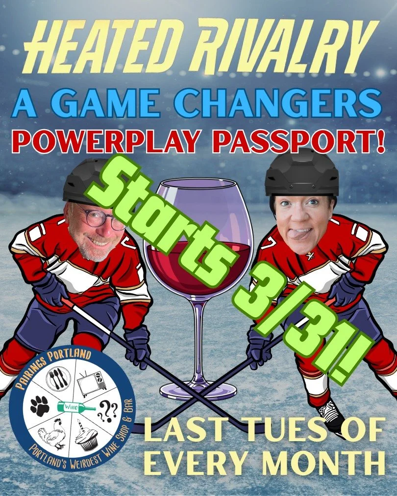 Did you get into Heated Rivalry as much as we did? Well we loved it and we loved having you-all in the shop so we decided to put together a lineup of 3 wine mini-flights paired to each book!

Every month we're going to do a Tuesday pop up and pair 3 