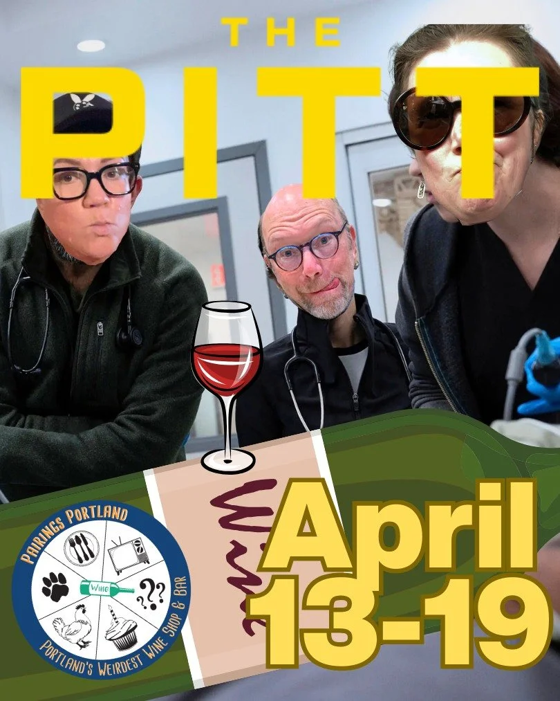 No one told us Pittsburgh Trauma Medical was going to do THAT to us and now we're pairing wines to cope. doors open. bring your feelings.

April 13&ndash;19 | Pairings Portland | reservation link in bio

#PittsburghTraumaMedical #WineTasting #TVNight