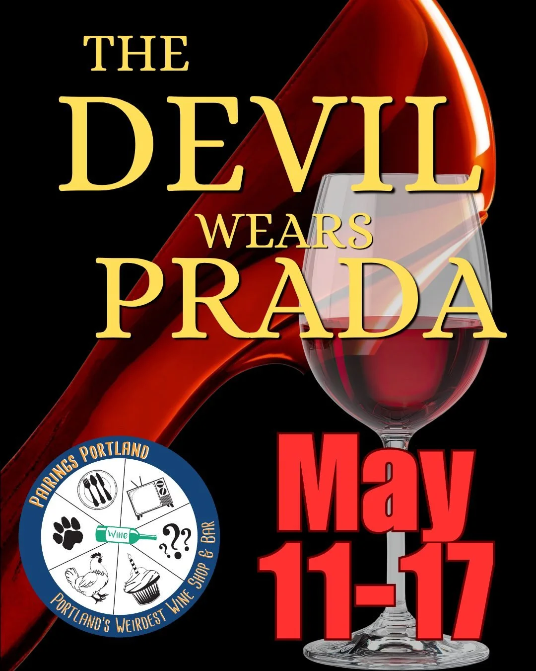 That's all.

The Devil Wears Prada flight opens Monday, May 11. We paired wines to the characters, the power dynamics, and yes &mdash; the cerulean speech.

Come find out which one you are before you even sit down.

Flights $30-65. Doing low/no alcoh