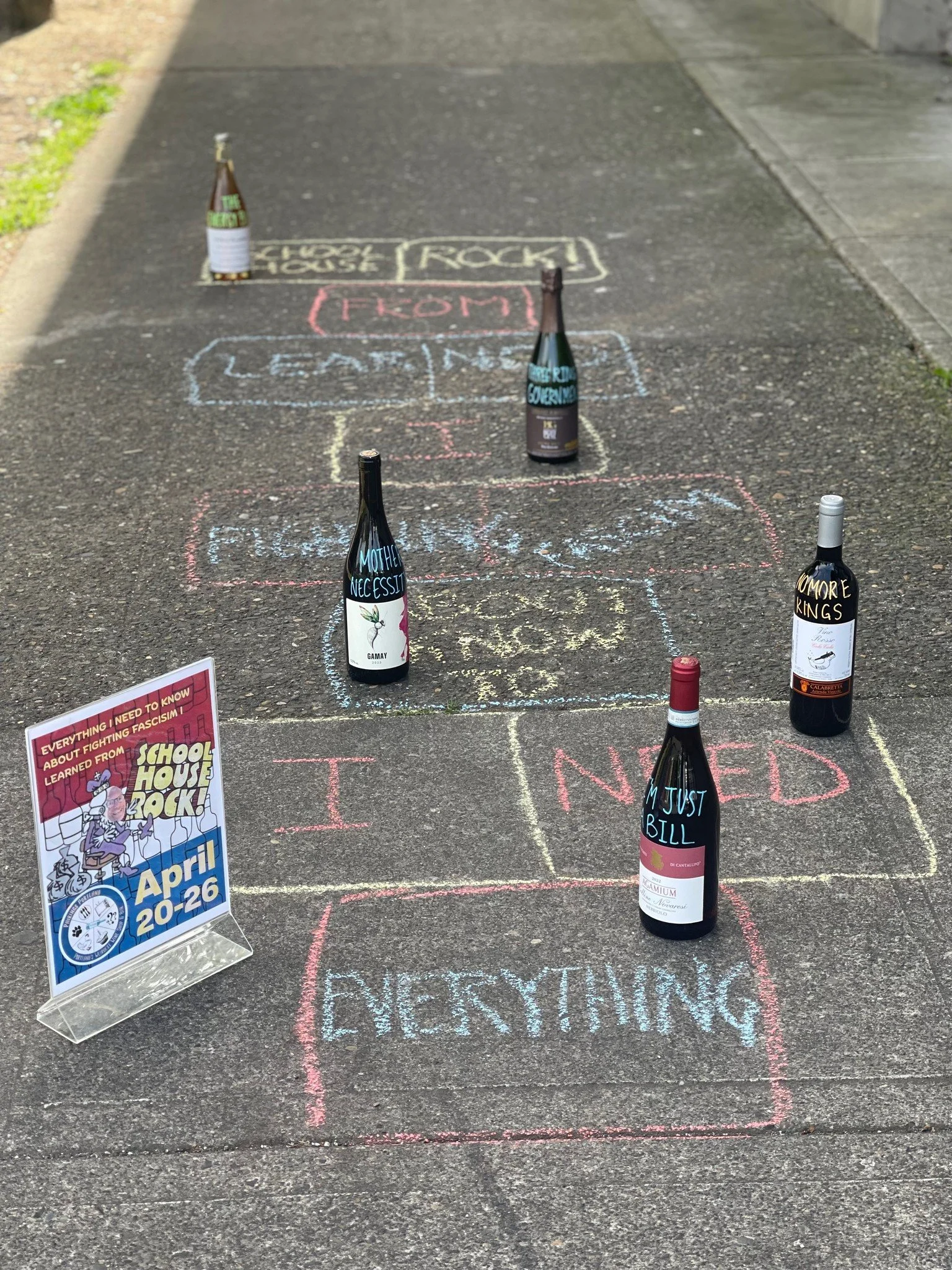 Last chance &mdash; the Schoolhouse Rock flight closes Sunday.

If you've been meaning to come in: now is the time. We've got wine, we've got the nostalgia, we've got the handout.

Reserve or walk in Sunday: https://pairingsportlandwineshopreservatio