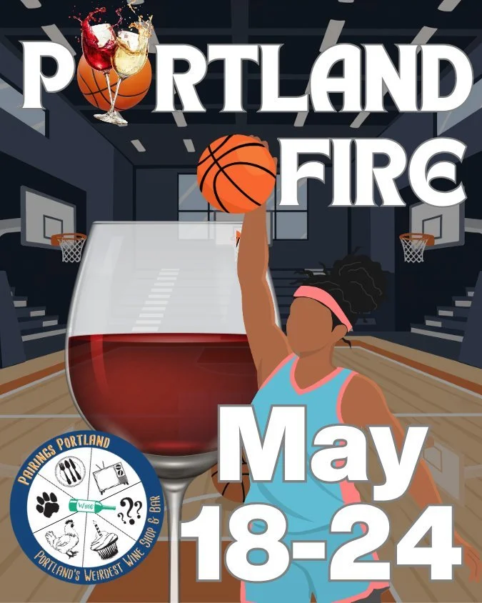 One week out. The Portland Fire flight starts Monday and runs through Sunday only. After that the bar moves on to whatever weird and wonderful thing comes next.

Six wines paired to Portland's newest team. Bold, scrappy, built for the moment. May 18&