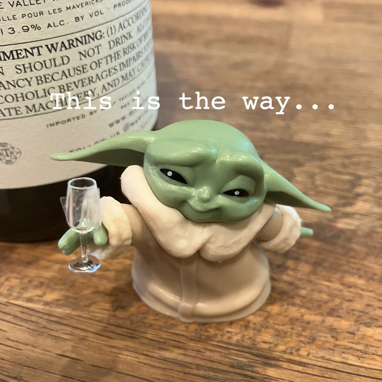 One week out. The Mandalorian &amp; Grogu flight starts Monday\, May 25 &mdash; which also happens to be Memorial Day\, National Wine Day\, and the anniversary of the original Star Wars release in 1977.

We did not plan this. The Force did. Come cele
