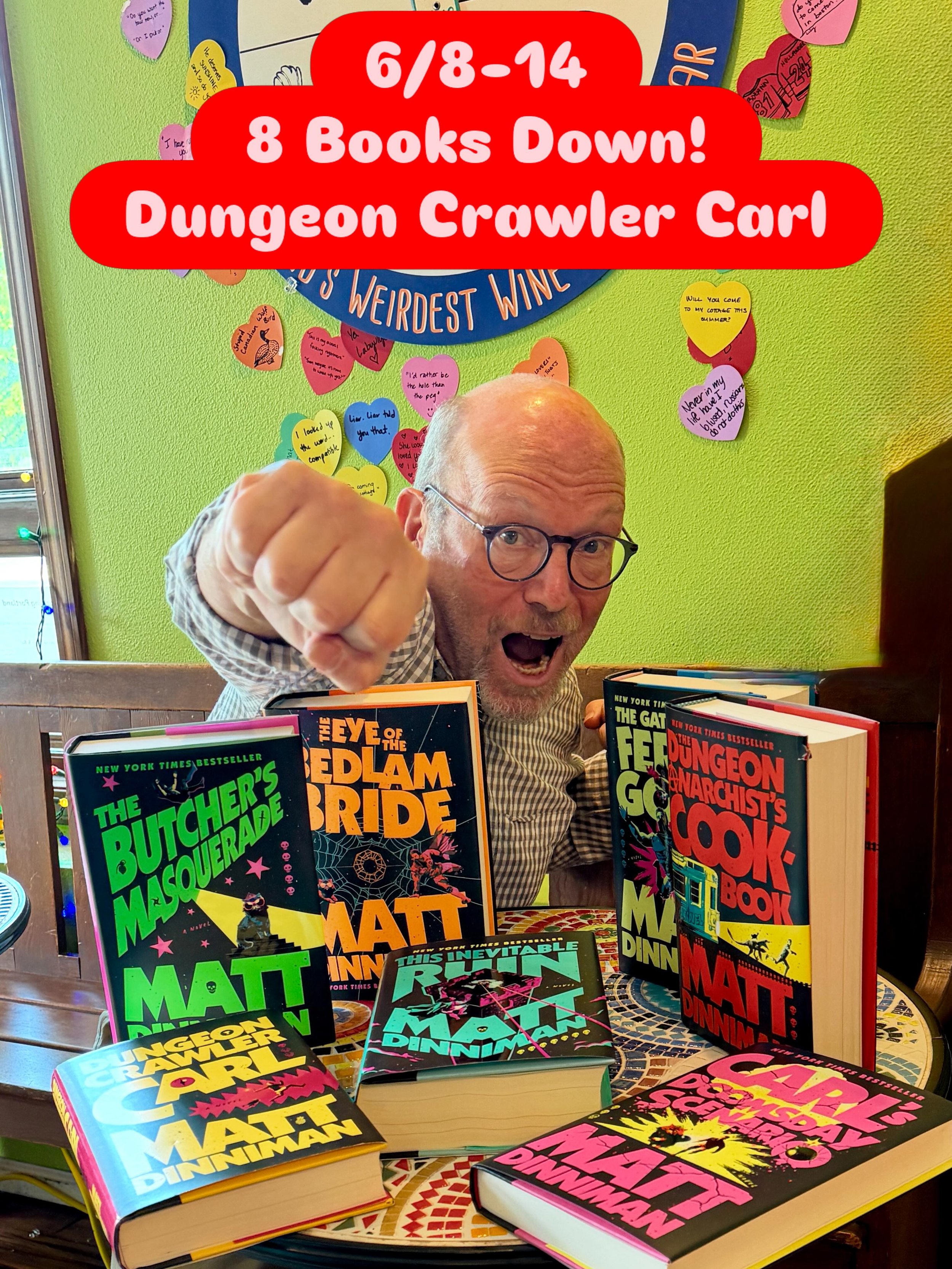 REWARD!! 11 wine adventure! 10 floors in the dungeon!  6 wines paired to favorites from the first 7 Books + 5 character pairings from Book 8 &amp; the 10th Floor!

Plus, if you missed our Book 1 Flight, we&rsquo;ll have a 5-wine mini-flight with favo