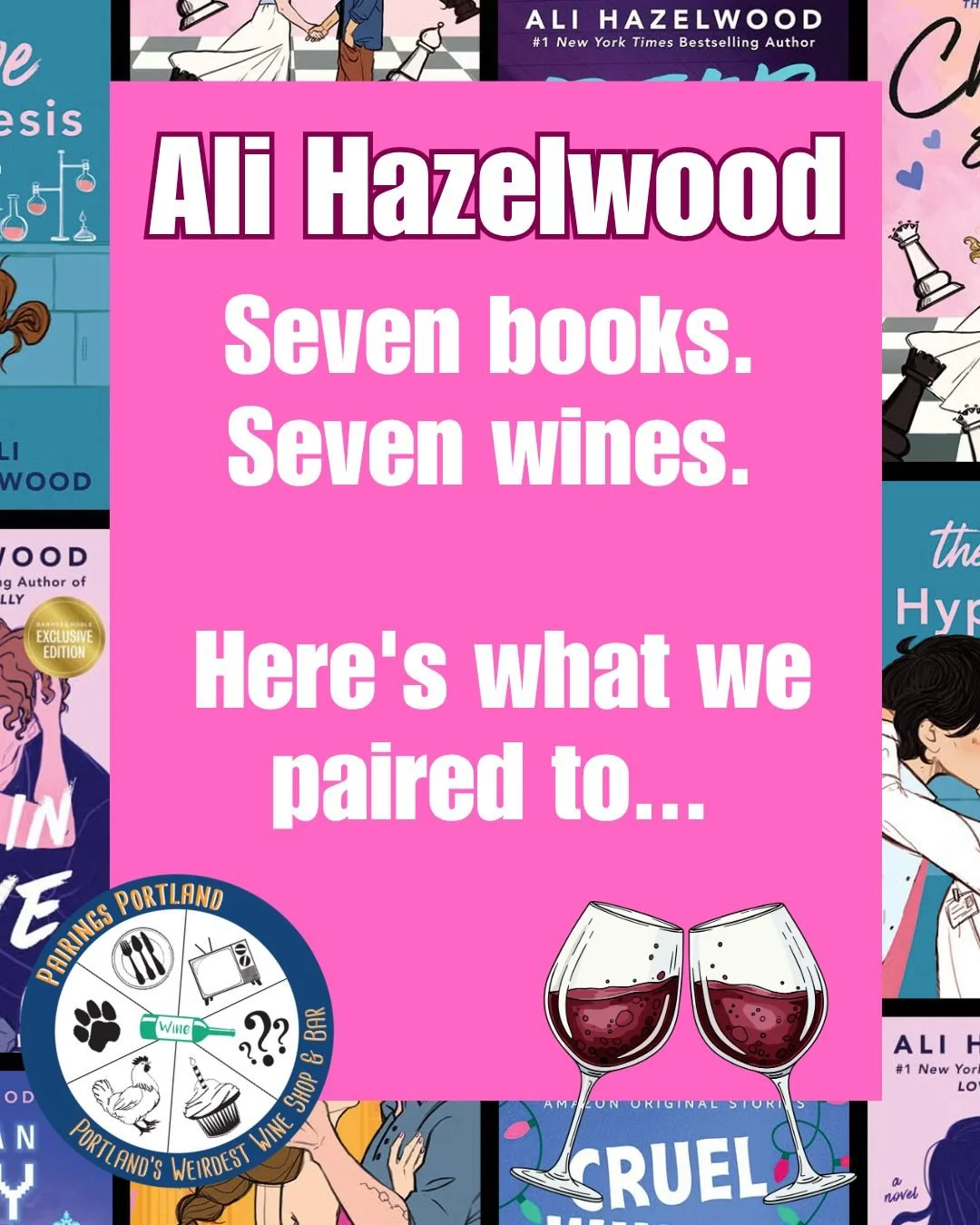 seven books, seven wines, one for each. did yours make it?

aug 31&ndash;sep 6 &middot; $40 for all seven, plus 10% off bottles

reserve your spot &rarr; link in bio

 #pairingsportland #pdxevents #portlandwine #alihazelwood #bookstagram