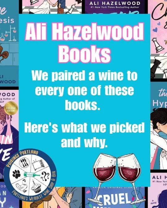 we're not telling you the bottles. we're telling you why.

seven books, seven wines, and a handout that explains every call we made &mdash; including why a wine grown at brutal altitude in the dolomites went to a vampire in an arranged marriage.

ope