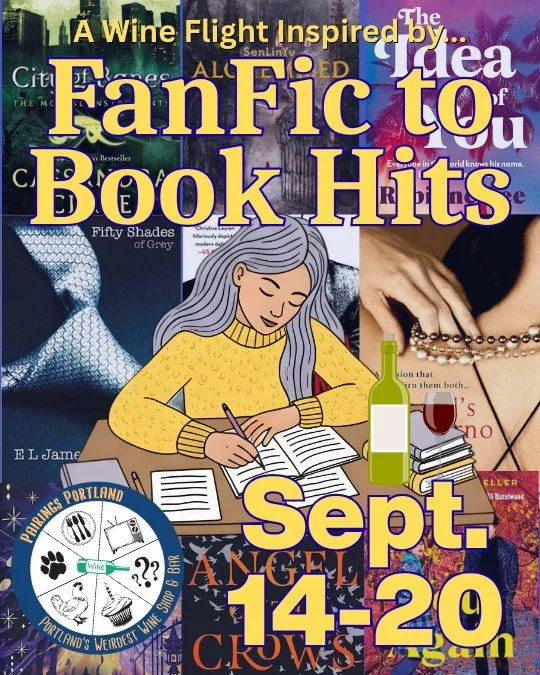 before Fifty Shades of Grey was a movie, it was a Twilight fanfic. we built a whole wine flight around books just like it &mdash; ten more that made the same jump. 

sept 14&ndash;20, $45 a flight. 

reserve now.