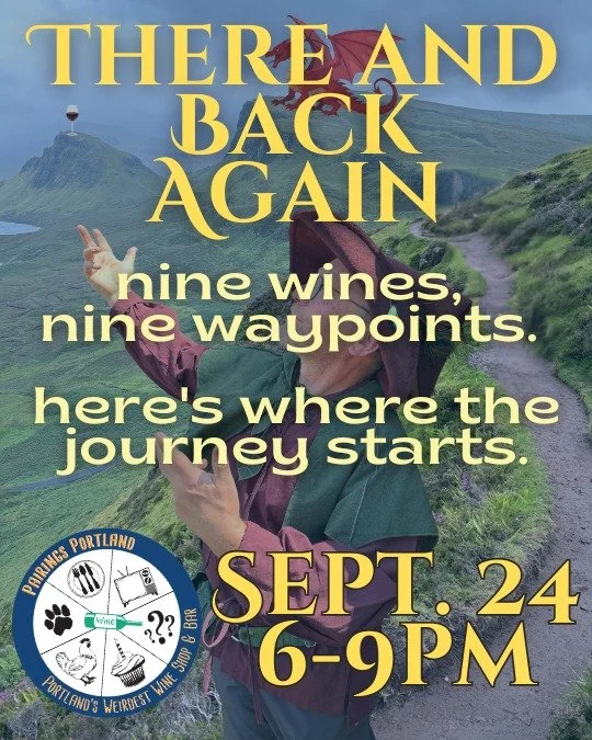 waypoint by waypoint, we're walking you through it. four down, five to go &mdash; Mount Doom is coming, we promise.

link in bio for tickets, this is one night only.

#pairingsportland #pdx #pdxevents #fantasynight #wineflight