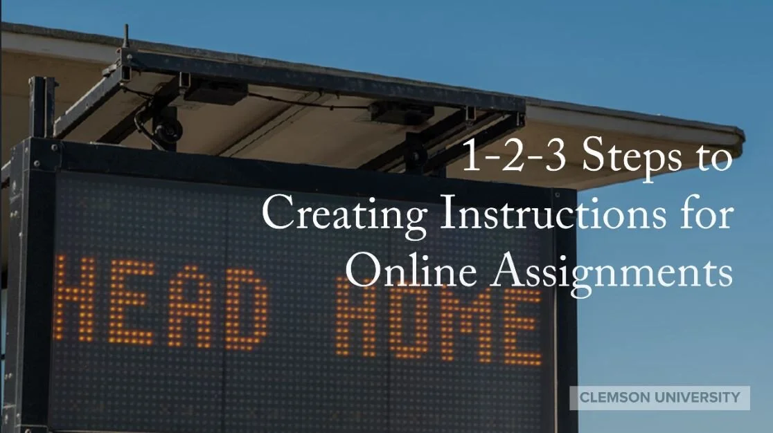 Instructions for Online Assignments