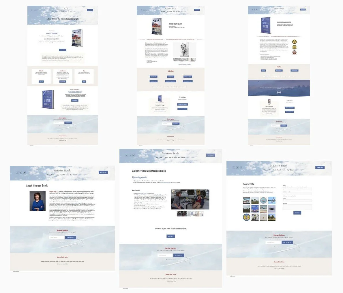 Website case study, nonfiction author