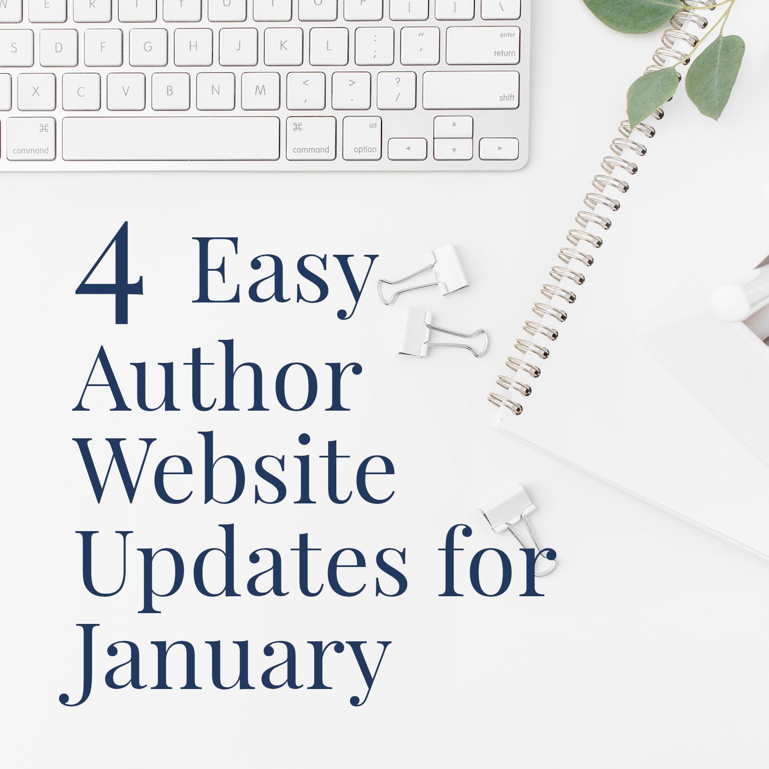 Easy Author Website Updates for January