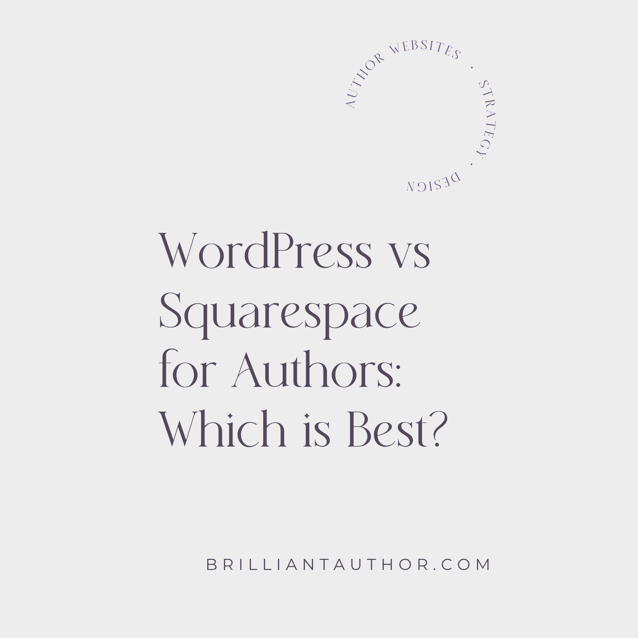 WordPress vs Squarespace for Authors: Which is best in 2025?