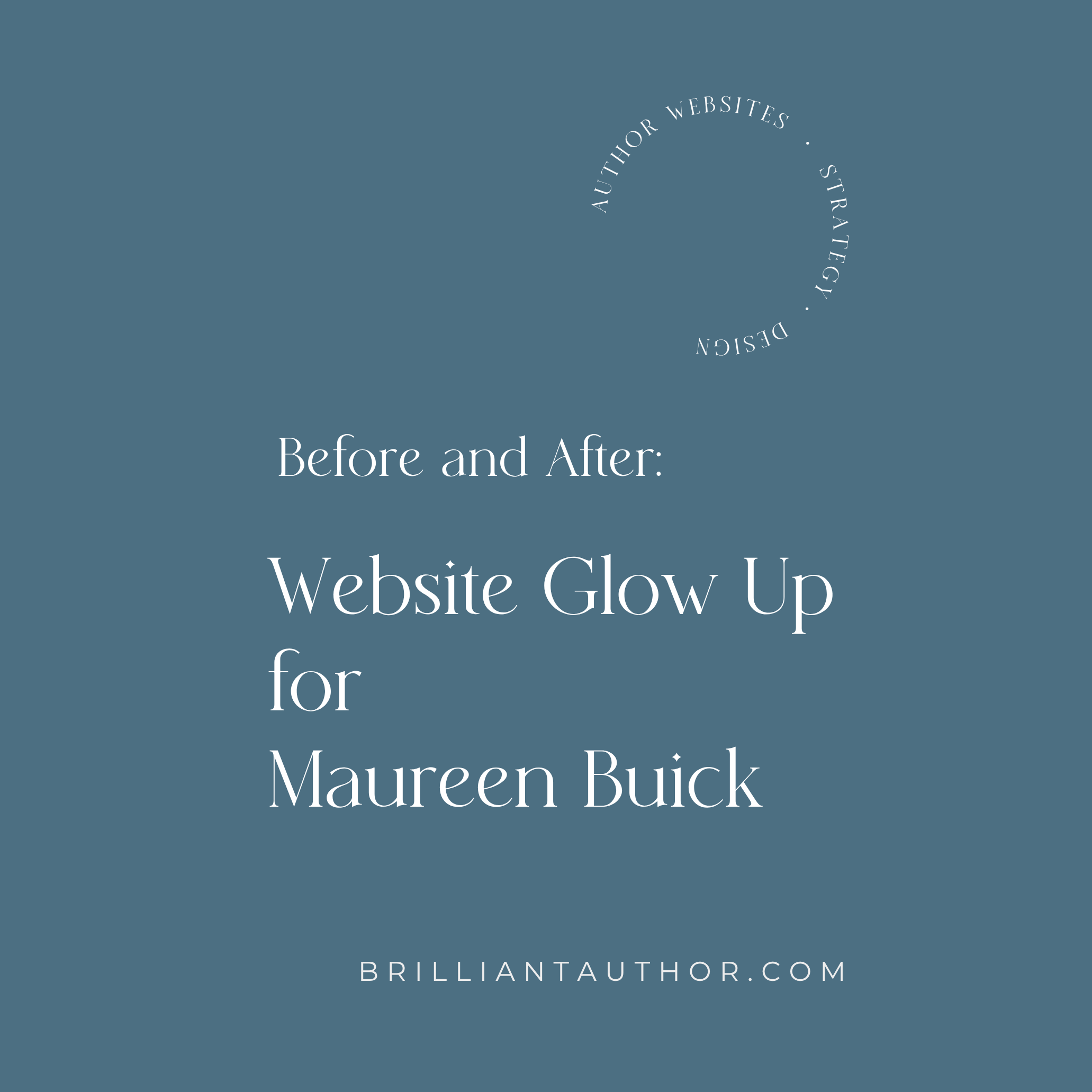 Before and After: Author Website Glow Up for Maureen Buick