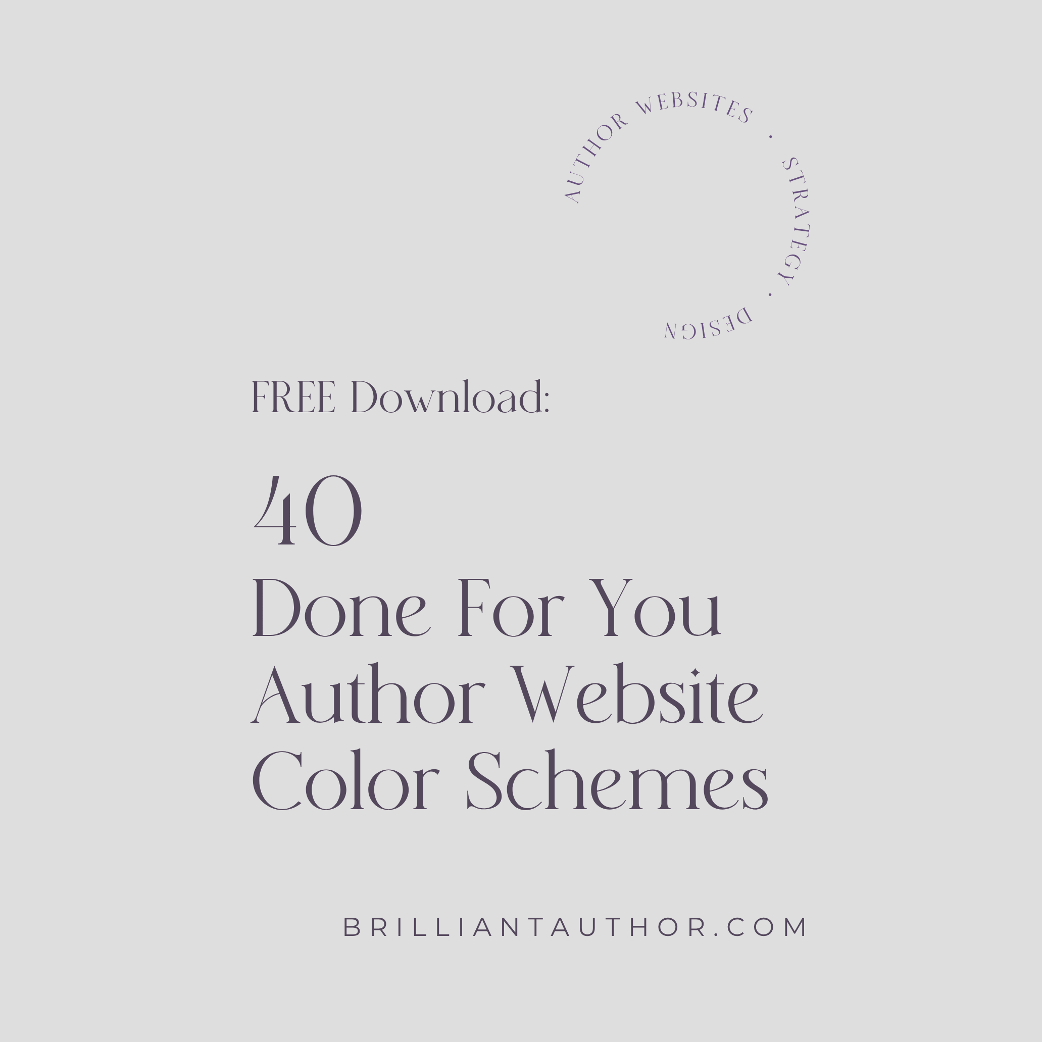 40 Done For You Author Website Color Schemes