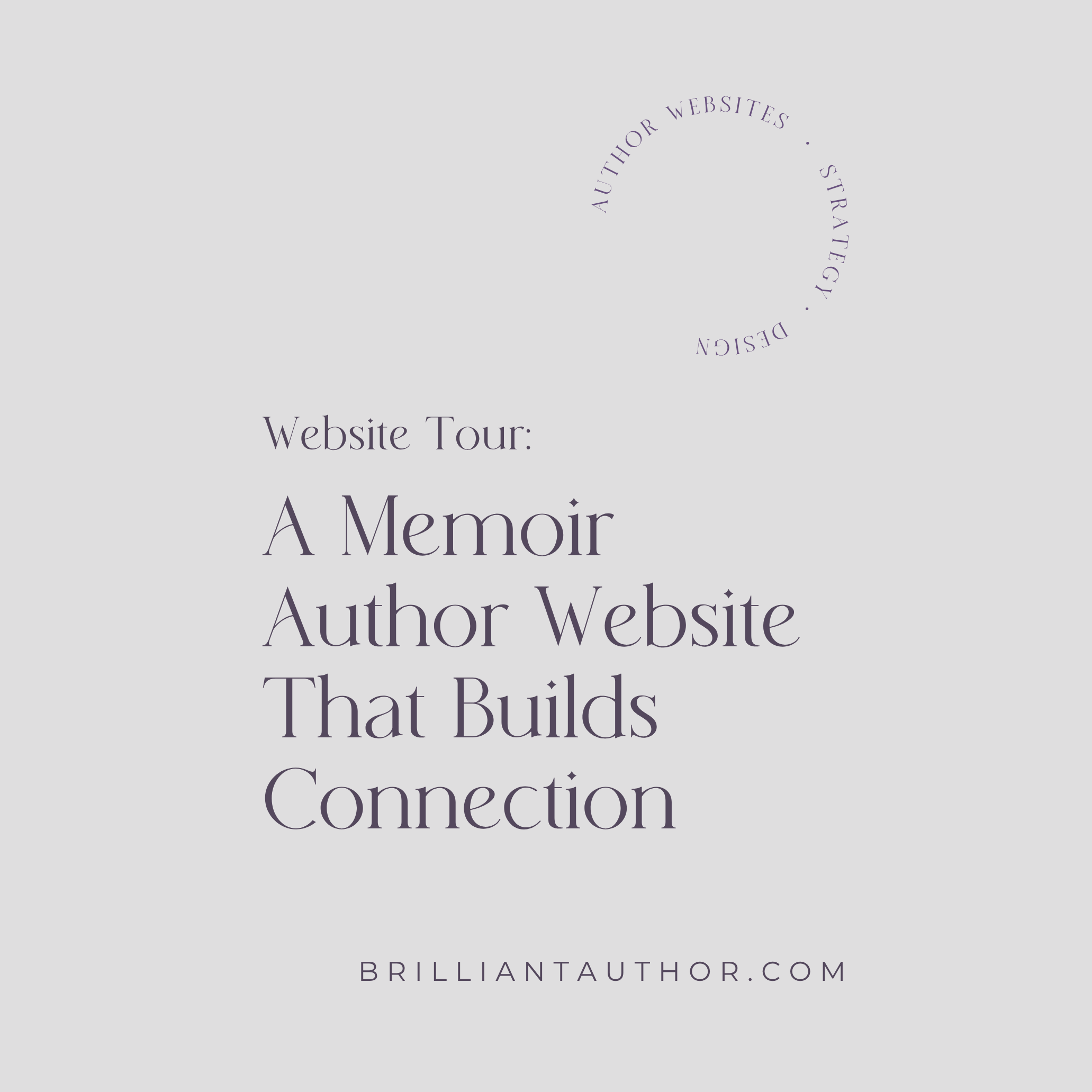 Website Tour: A Memoir Author Website That Builds Connection