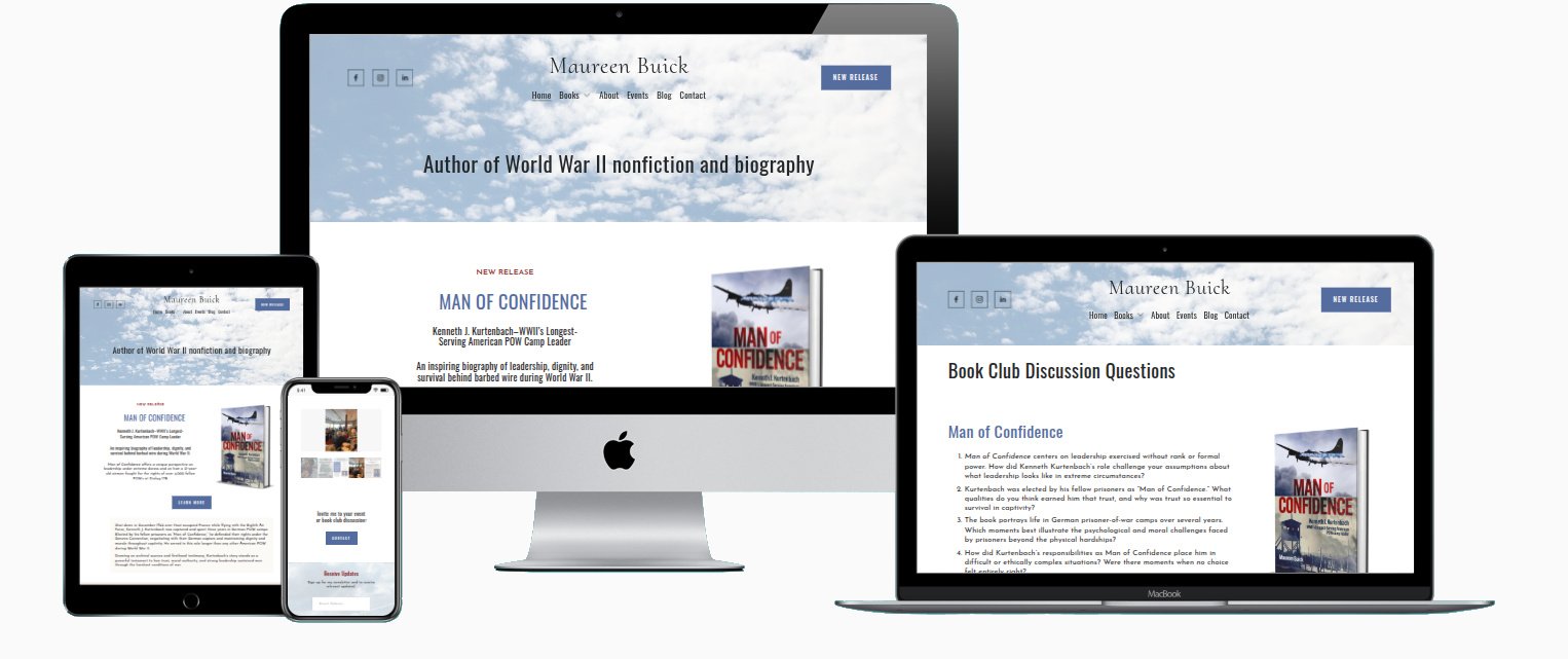 Website for nonfiction author, Maureen Buick