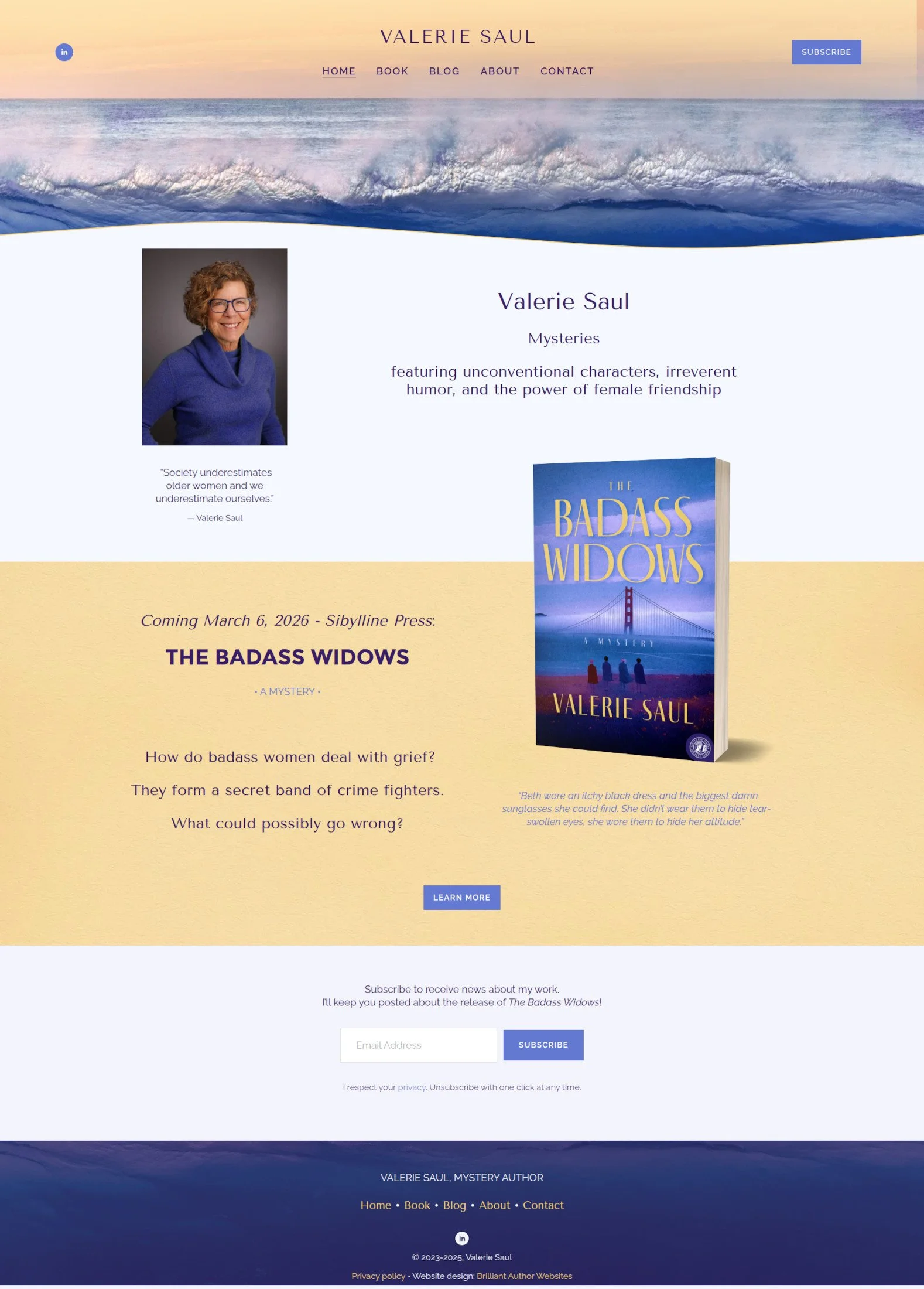 Valerie Saul's author website