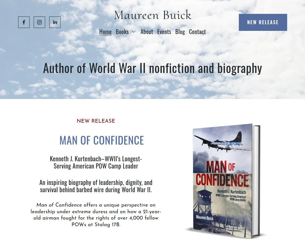 Thumbnail of Maureen Buick's website