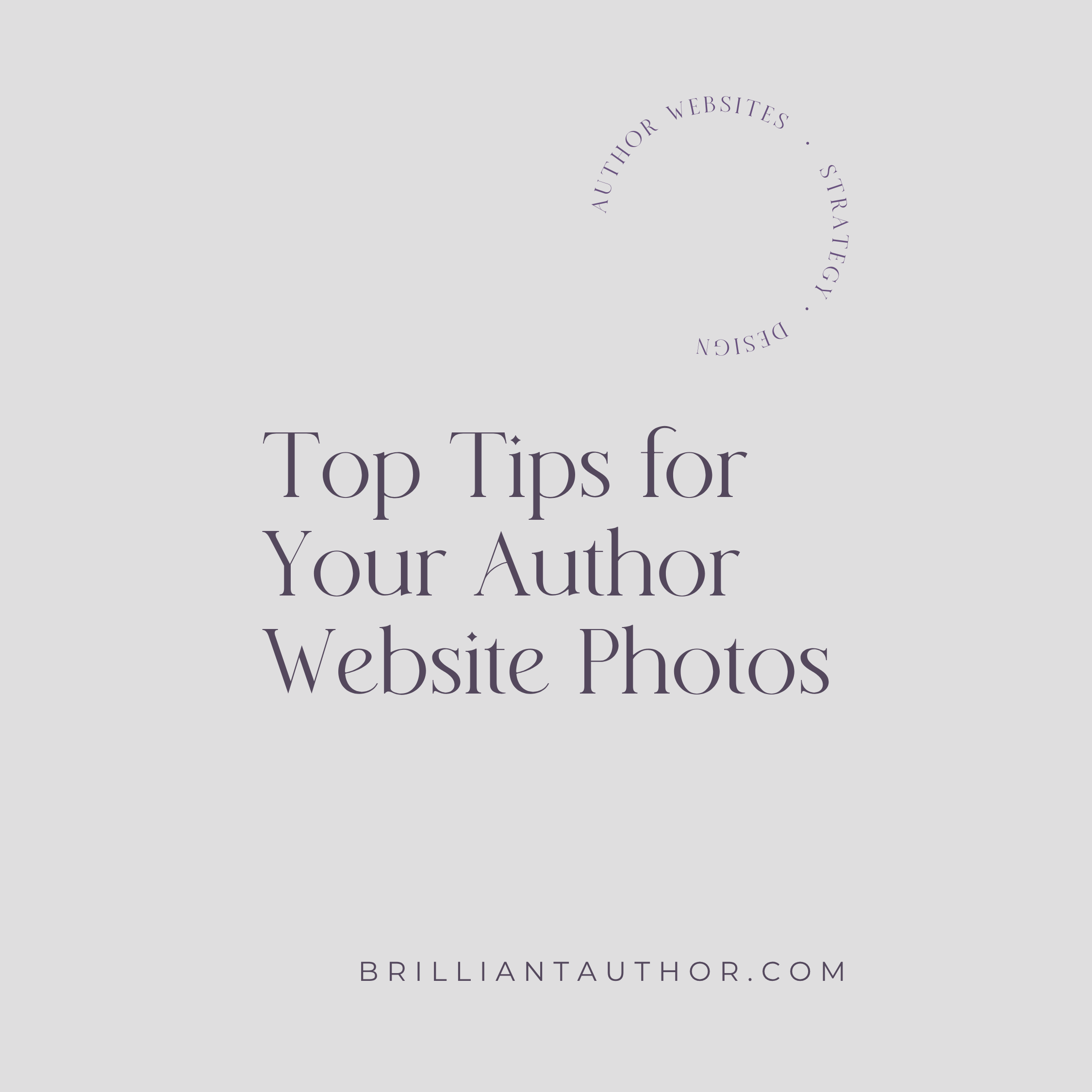 Top Tips for Your Author Website Photos