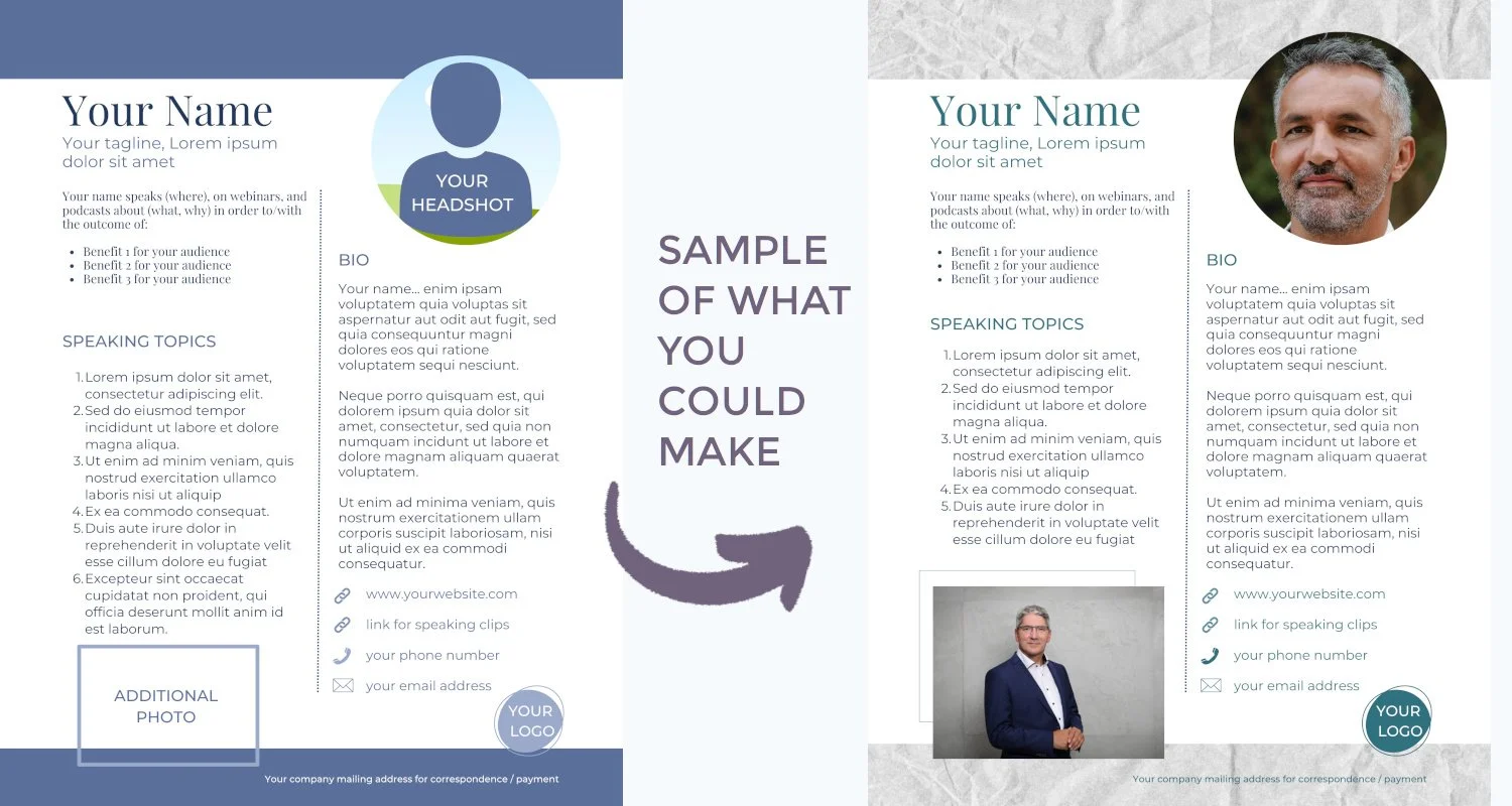 Speaker template for beginner