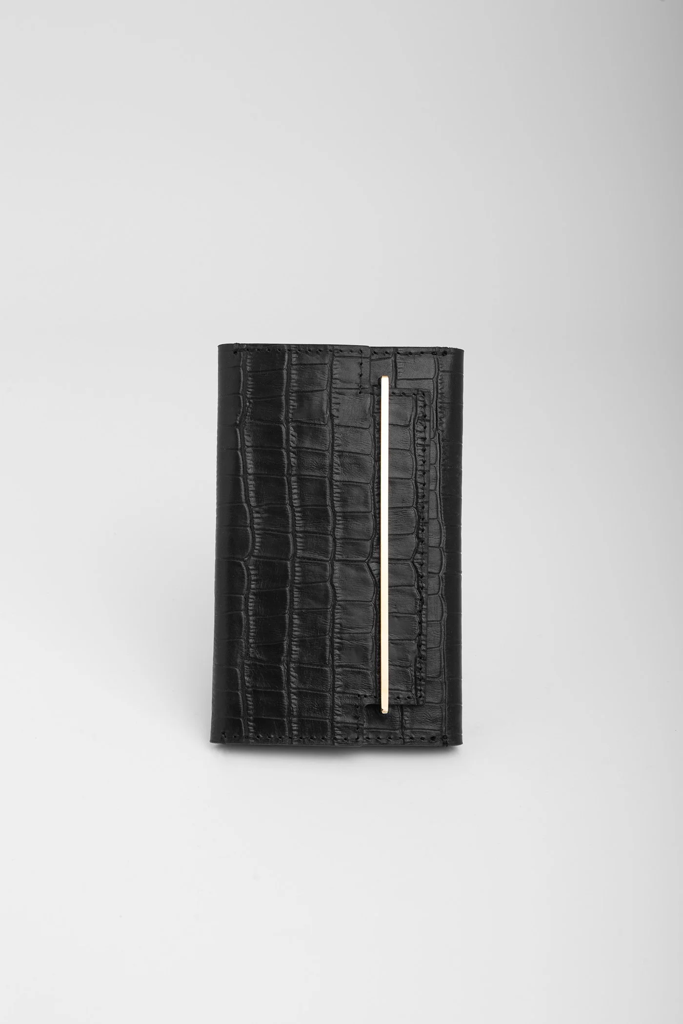 FRAME wallet large croco + 22k gold