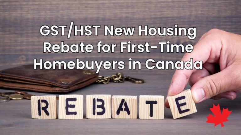 First-time Home Buyers' GST/HST Rebate - Keynotes