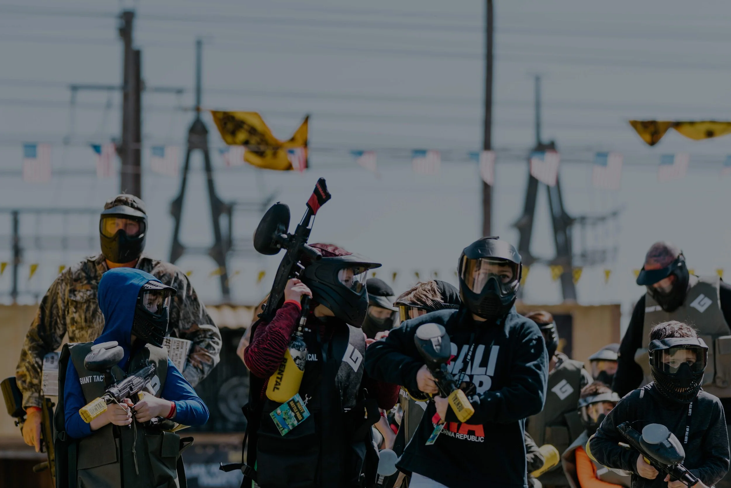 Giant Party Sports, Paintball & Airsoft Park / Field Near Me, Covering