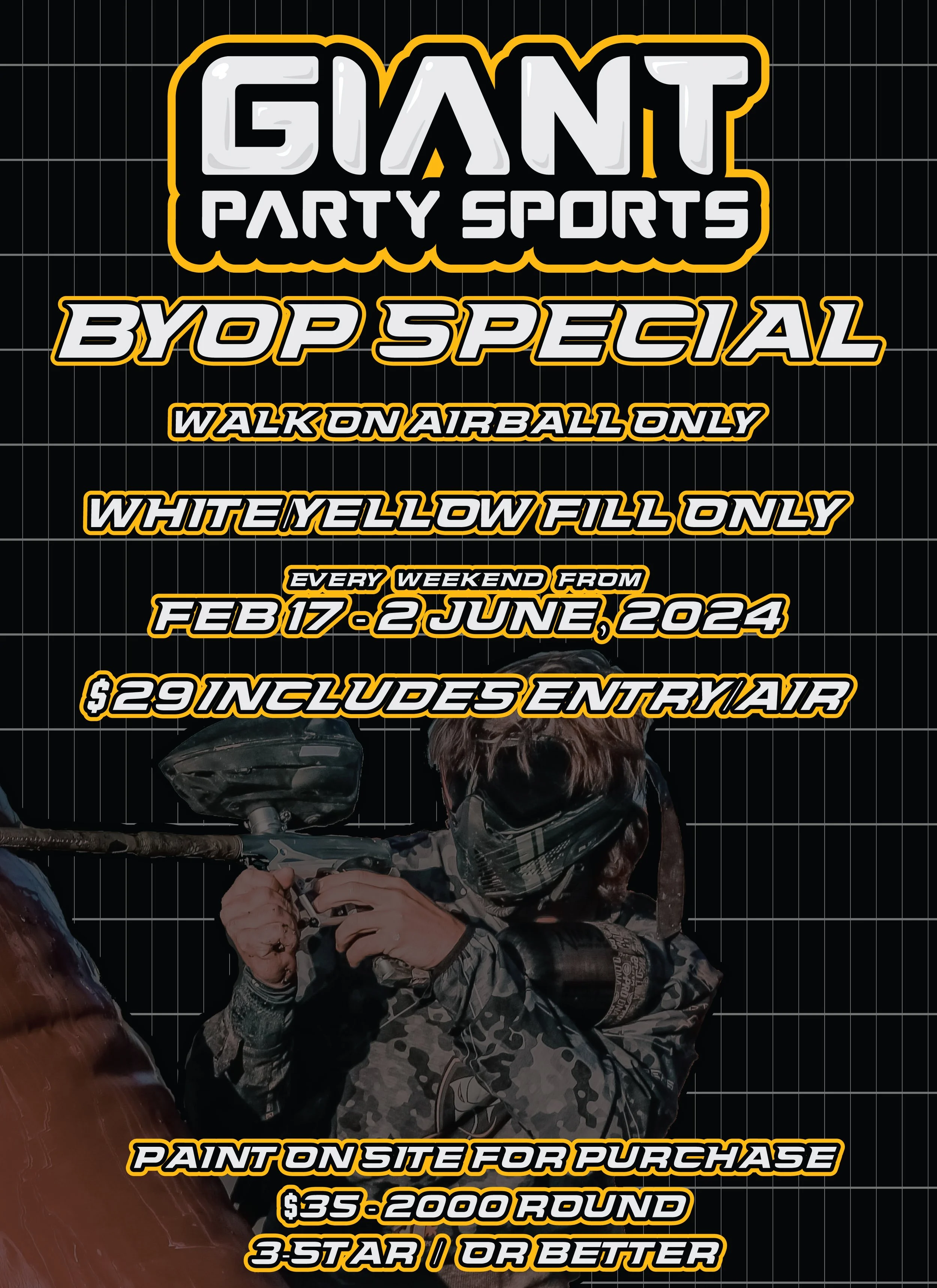 ARENAS — Giant Party Sports, Paintball & Airsoft Park / Field Near Me