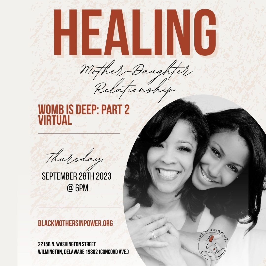 This workshop is focused on the mother-daughter wound, which is typically a deficit in mother-daughter relationships that may be passed down through generations. While the mother-daughter wound is not a clinical or medical diagnosis, it is a factor t