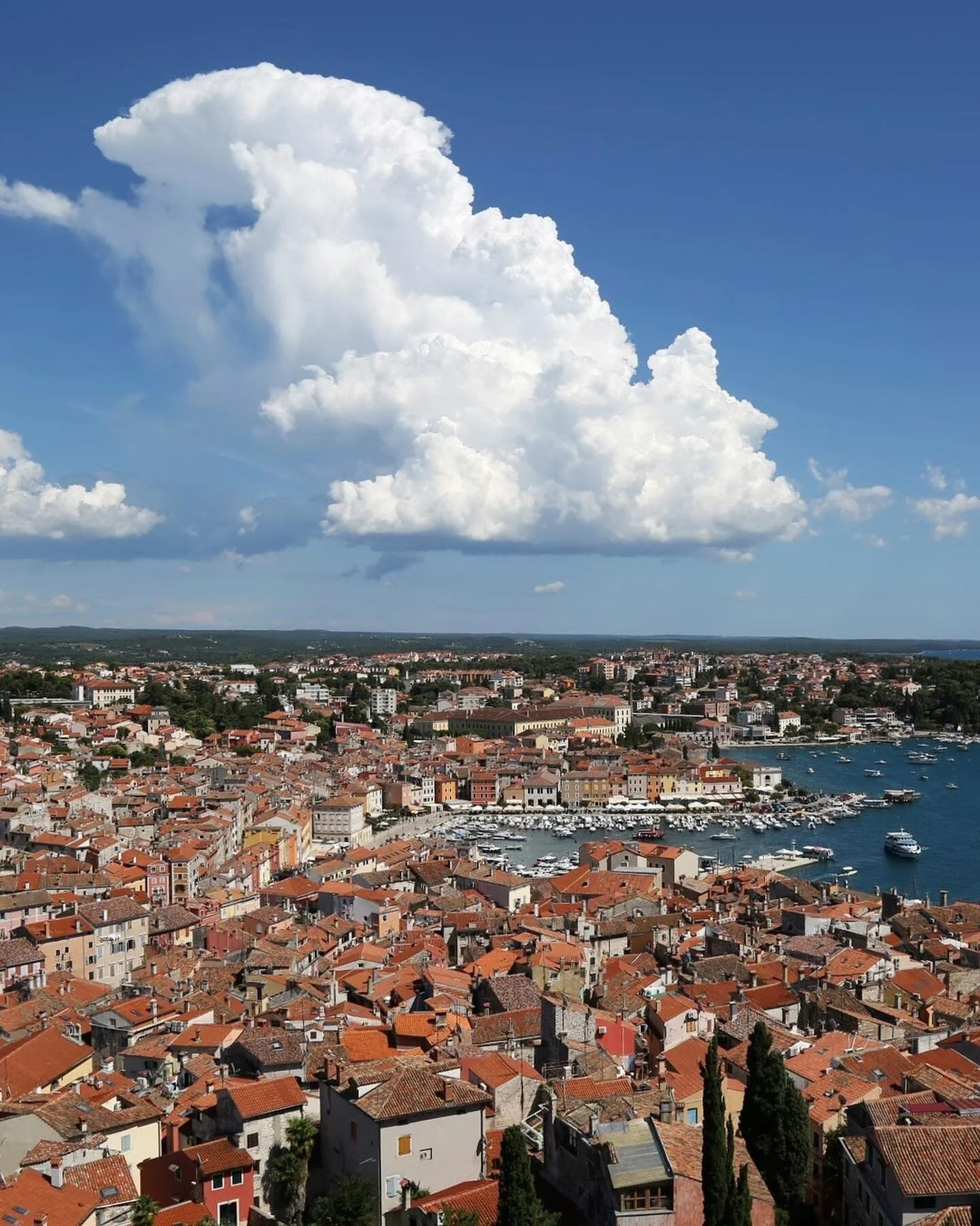 📍🇭🇷 Rovinj is perched on the edge of the Adriatic Sea in the far northwest of Croatia. This small but mighty fishing port is an absolute gem, filled with charming winding cobbled streets, restaurants showcasing local produce and traditional dishes