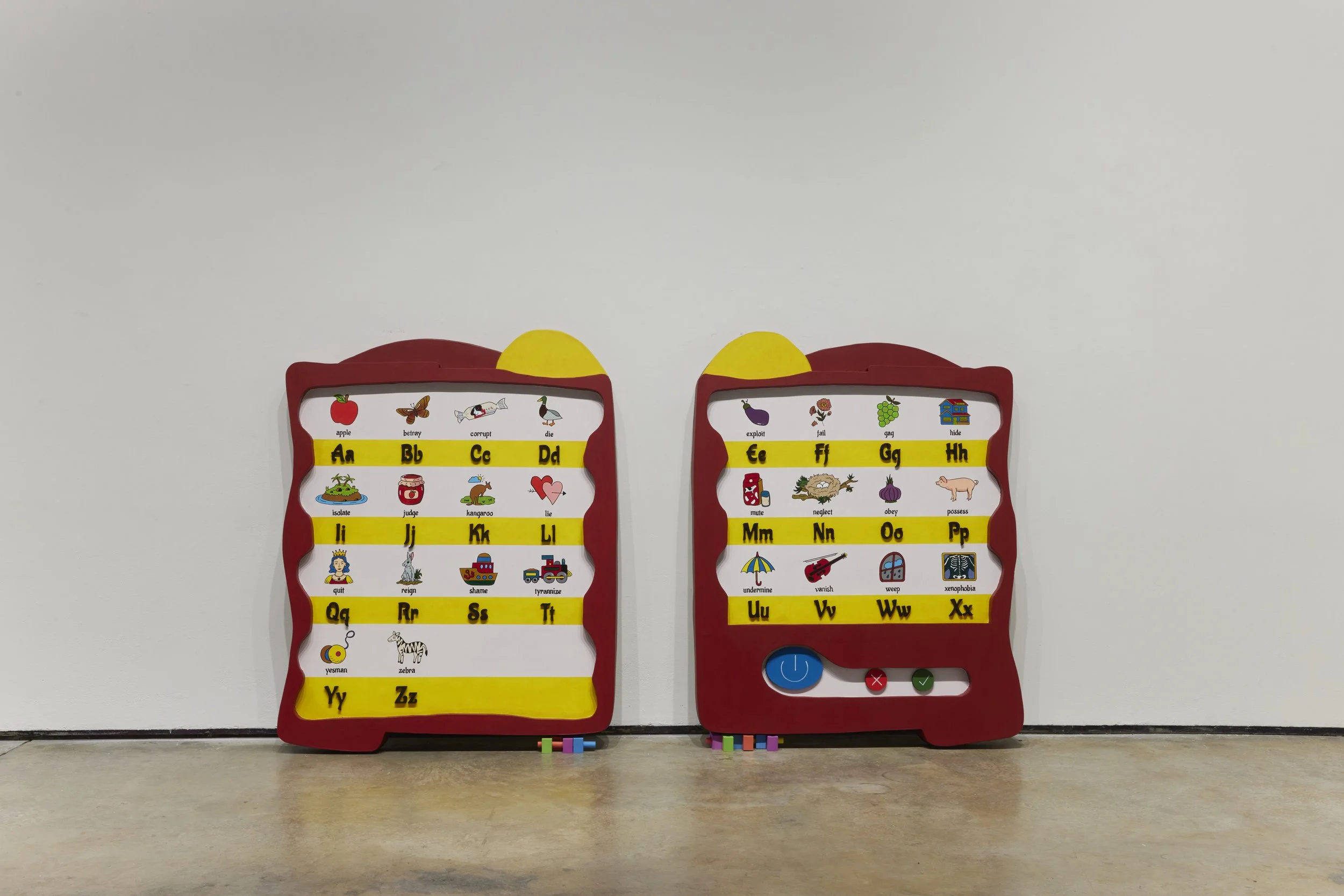 Find the Letter “O”, 2025
acrylic, wood, foam
Dimensions variable, approx. 48 x 60 in. each, set of 2.