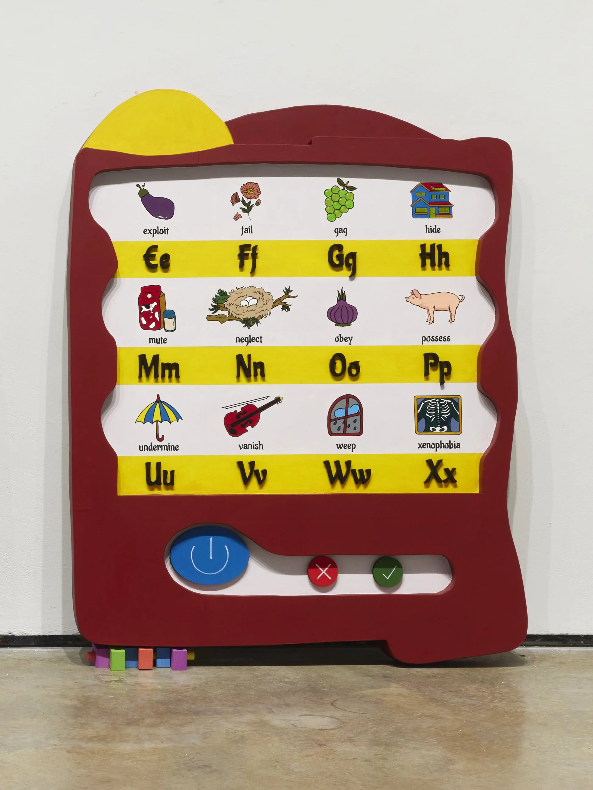 Find the Letter “O” (right), 2025
acrylic, wood, foam
Dimensions variable, approx. 48 x 60 in. each, set of 2.