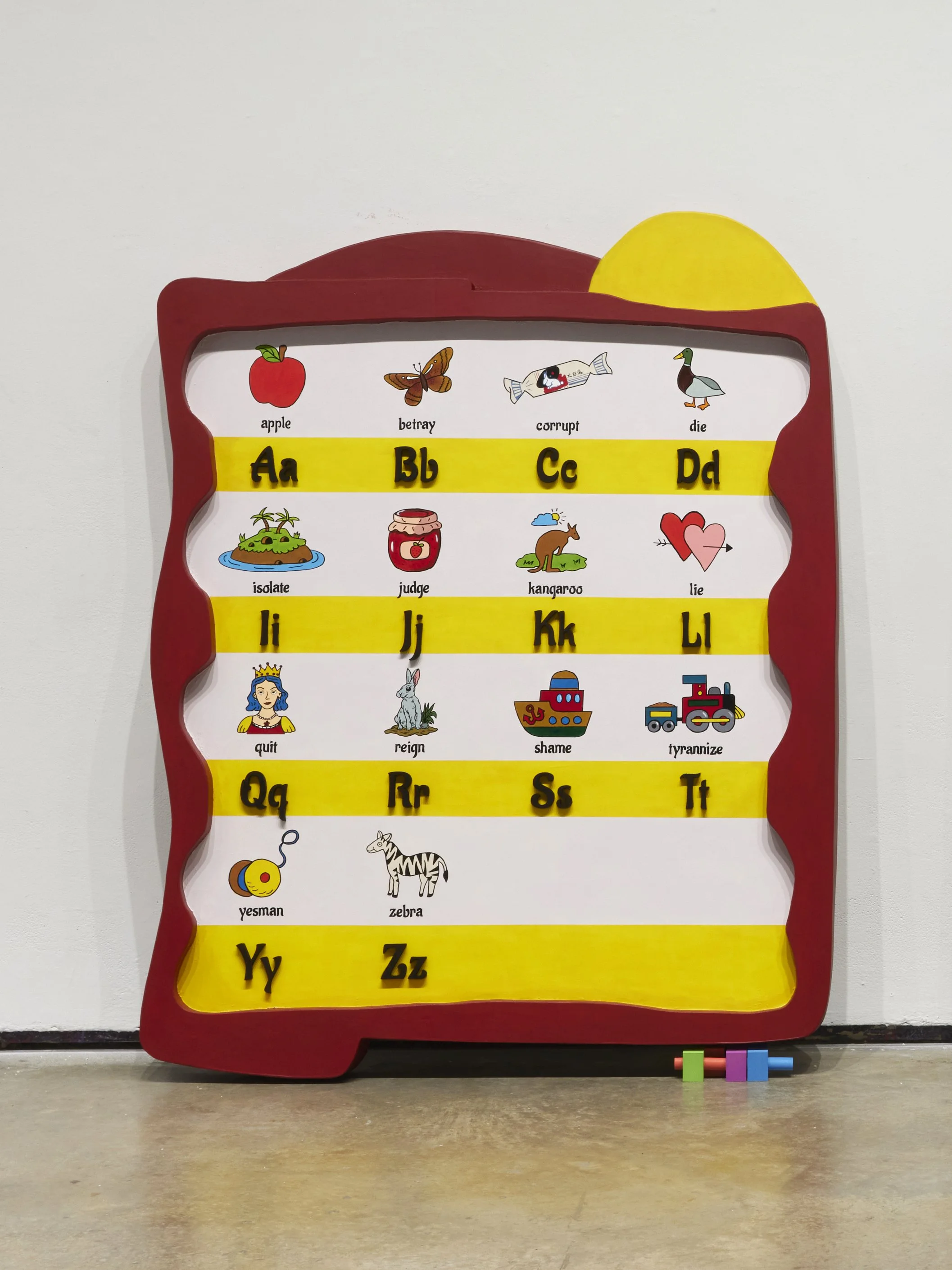 Find the Letter “O” (left), 2025
acrylic, wood, foam
Dimensions variable, approx. 48 x 60 in. each, set of 2.