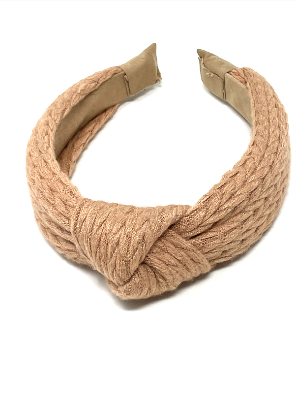 Faux-linen braided headband, Simons