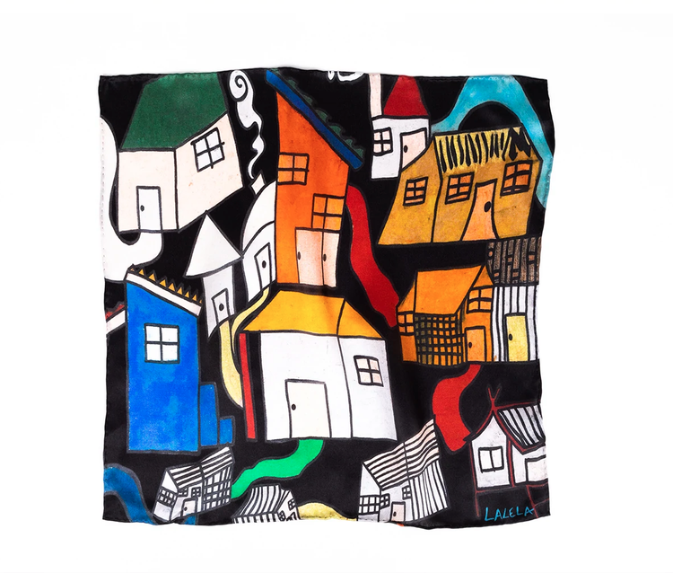 Lalela Tiny Town Pocket Square