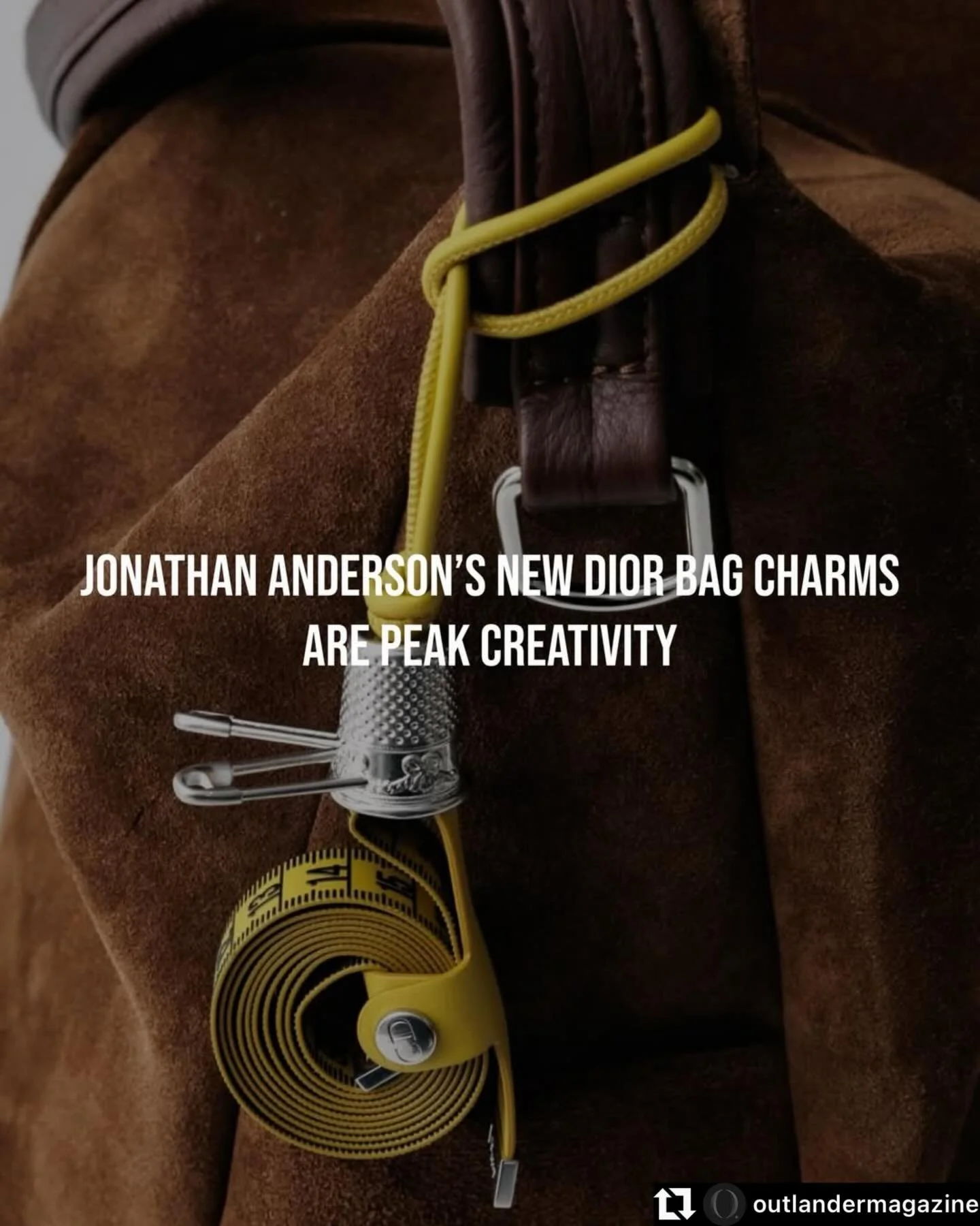 Just had to repost these incredibly creative #bagcharms by the incredibly creative @jonathan.anderson ! Thanks @outlandermagazine !

The snail one >>