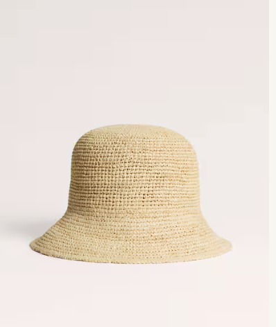 Me + Em Raffia Bucket Hat