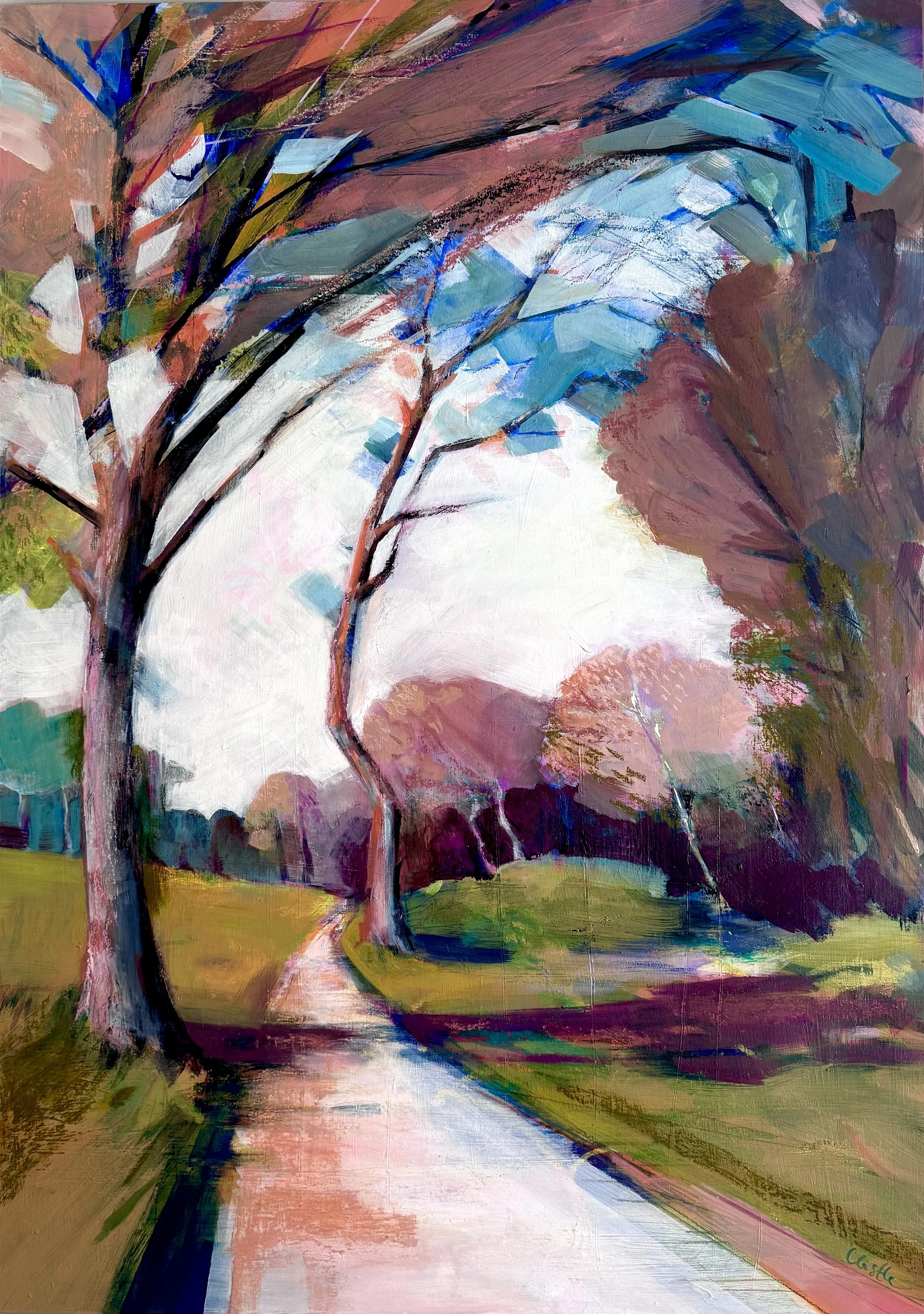 Warm light through the trees