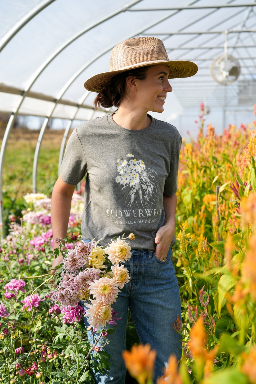 flower farm t shirt flowerwell — Flowerwell Farm and Design Studio