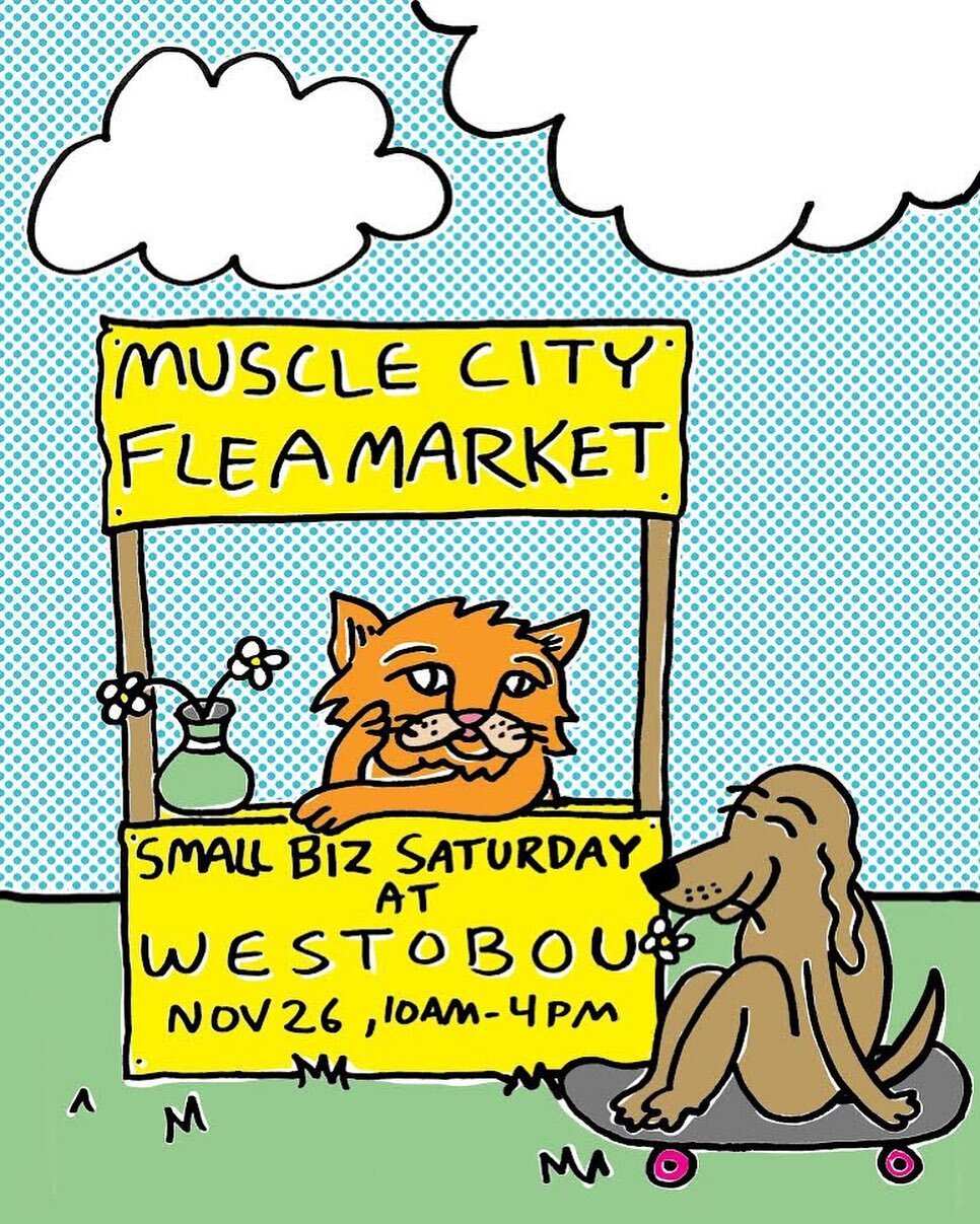 Looking for gift ideas for the holidays? Support one of our local favs on #smallbusinesssaturday this holiday season with Brian McGrath of @musclecity_fleamarket right here at Westobou Gallery.

Hours to shop will be 10a-4p✨