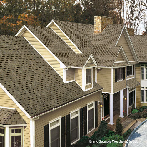 Grand Sequoia®Artisan-crafted shapes combined with oversized tabs result in a sophisticated beauty unmatched by typical shingles.