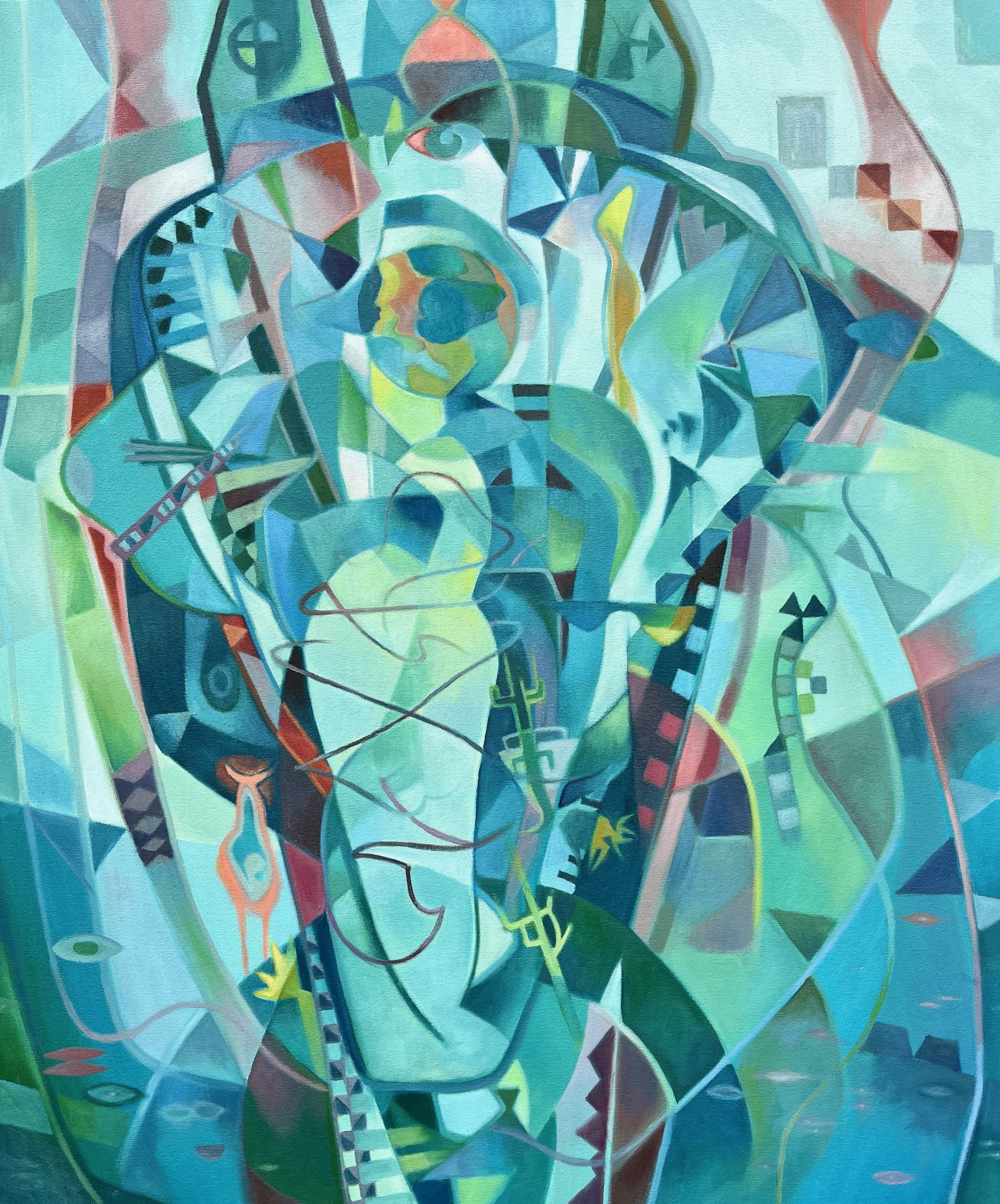 Cradle for Our Mother
Oil on Canvas
36" x 32" Available from the Studio