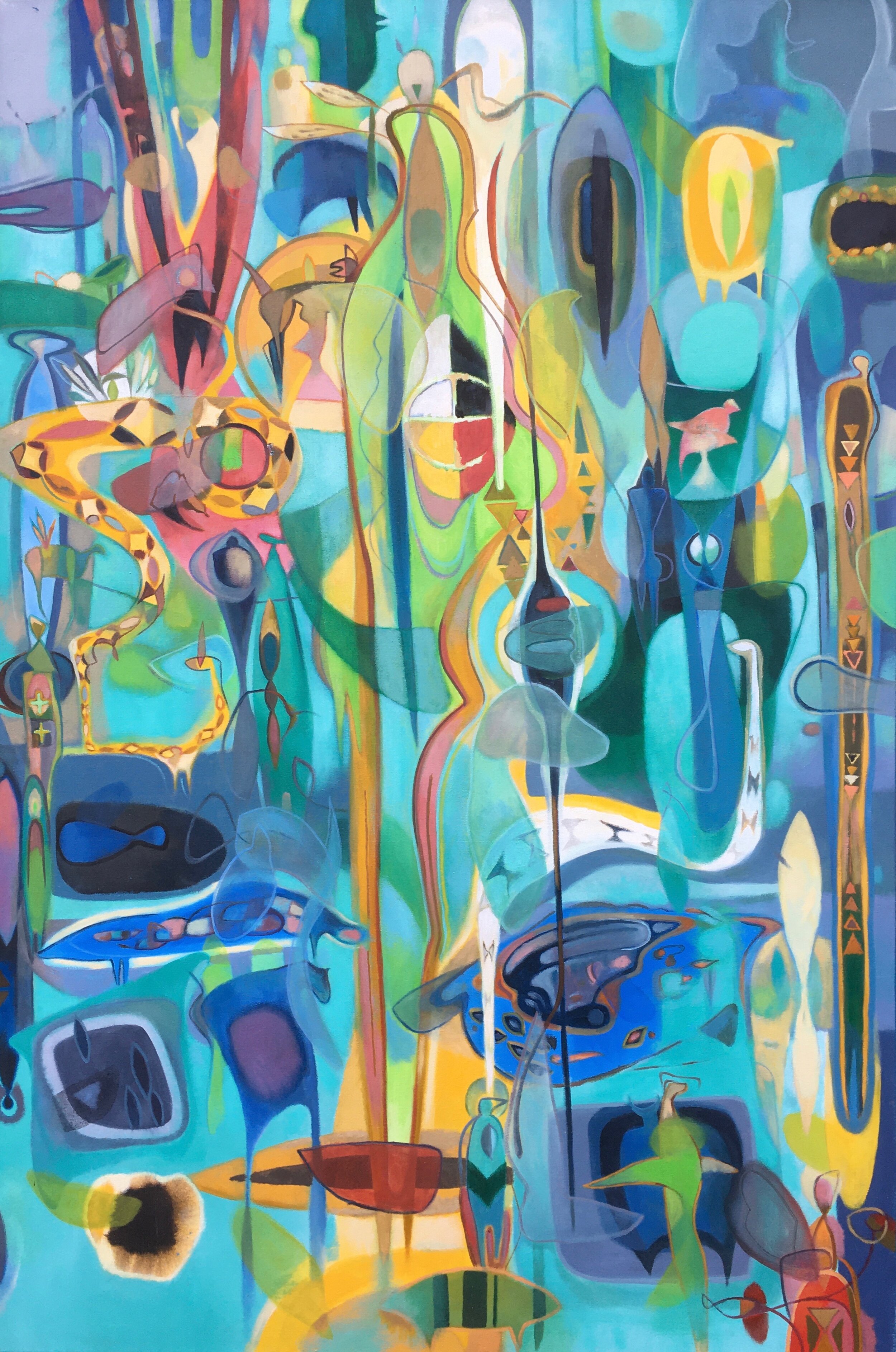 Native Voices |
Oil on Canvas |
61” x 41”
Available from the studio